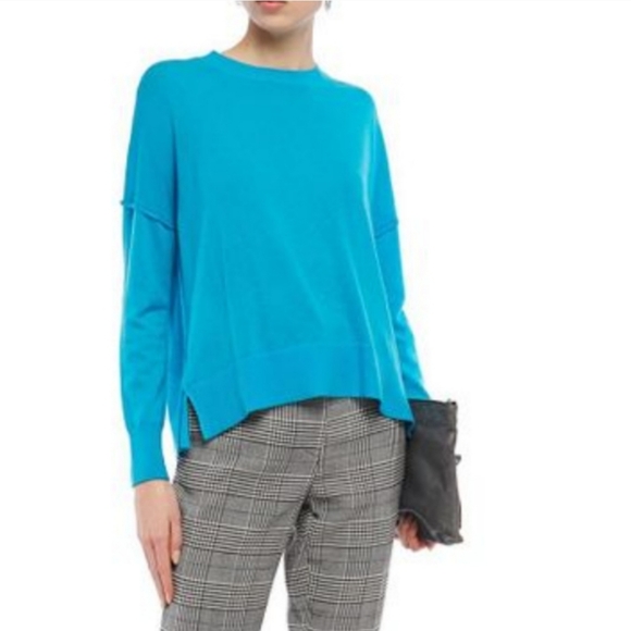 Maje Sweaters - Maje Blue Manoel Cashmere Sweater